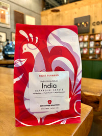 India Ratnagiri 12oz bag on the counter at Square One