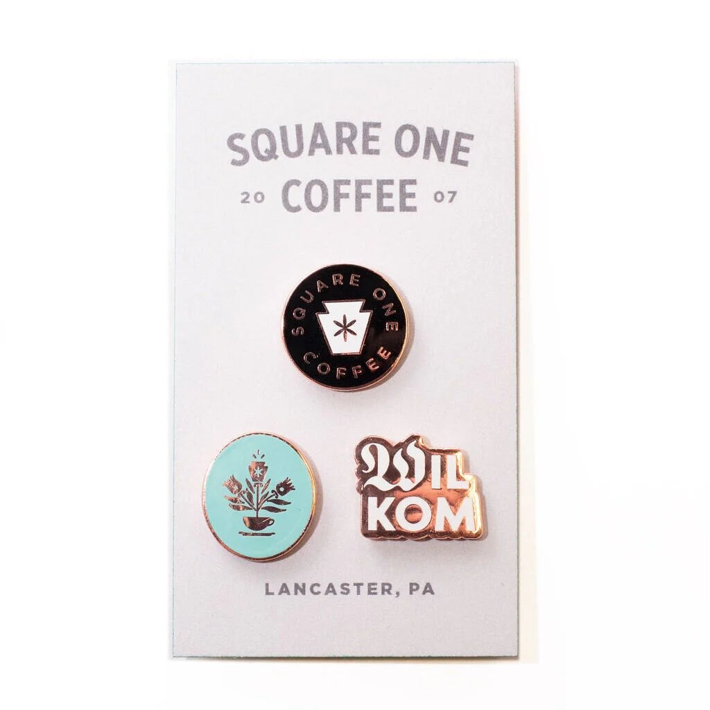 SQ1 Enamel Pins